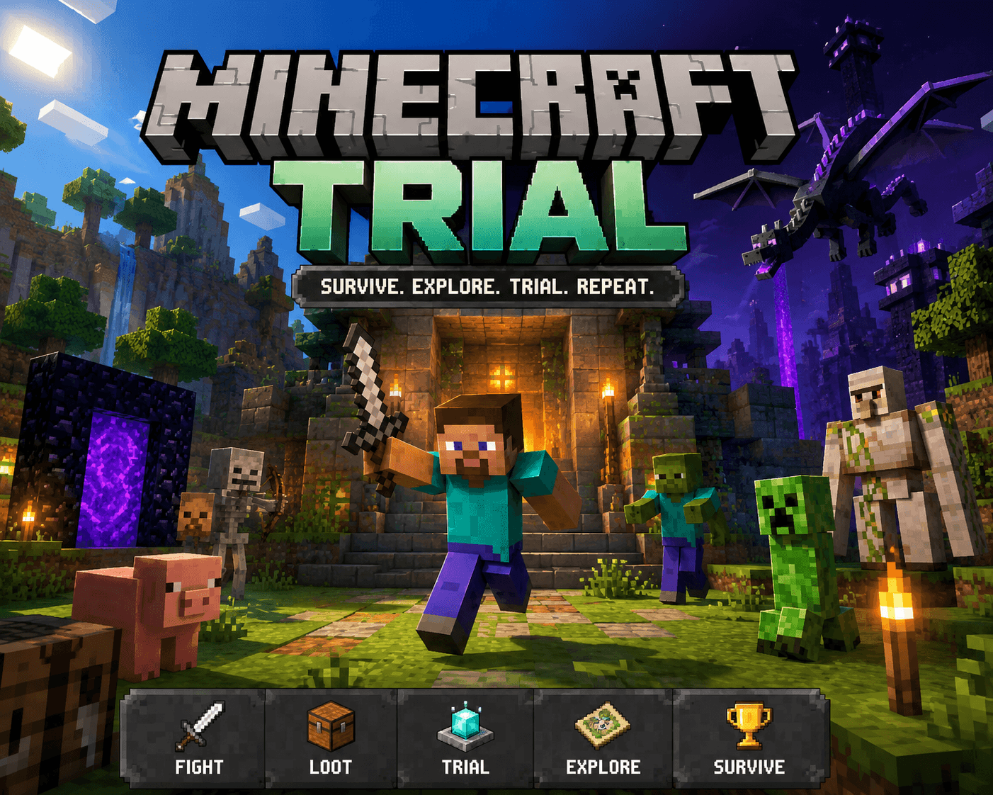 Minecraft Trial Game